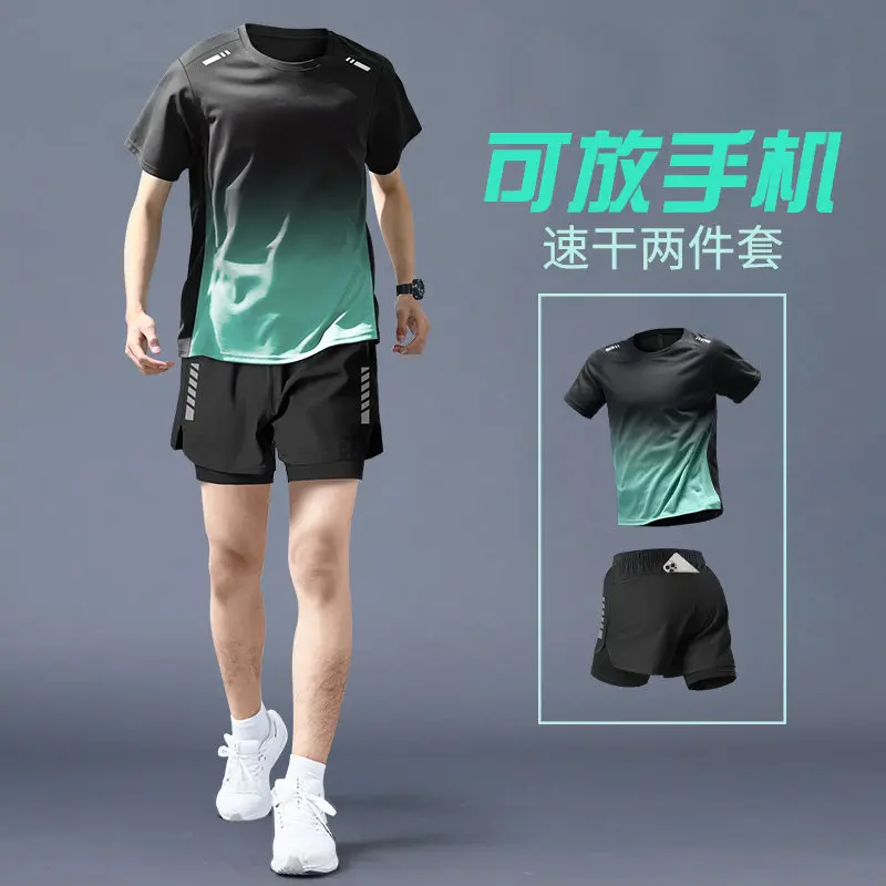 Running Gear Gym - Set Lari Profesional Pria - Atasan