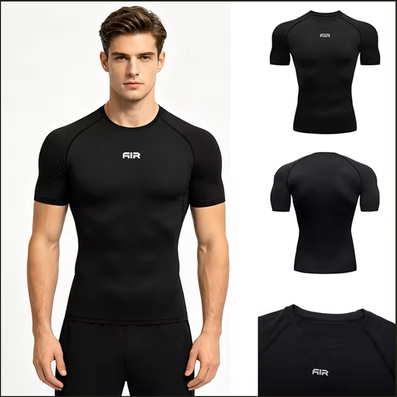 Running Gear Winter - Kaos Kompresi 2026 Pria Pakaian Olahraga