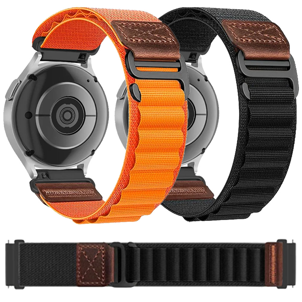 Runners Gear - Tali Nilon + Kulit 18/20/22Mm untuk
