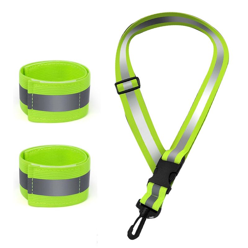 Running Gear Green - A04G-Selendang Reflektif untuk Berjalan di Malam