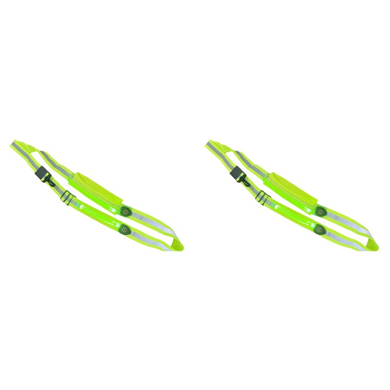 Running Visibility Gear - BTLIFE-2X Sabuk Reflektif LED Dengan Tempat