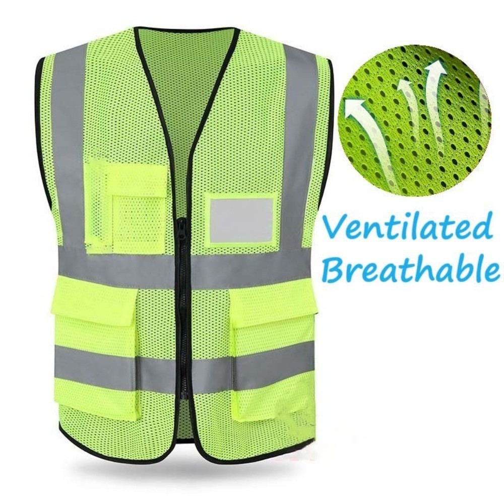 Running Visibility Gear - Rompi Reflektif Visibilitas Tinggi dengan Kantong,