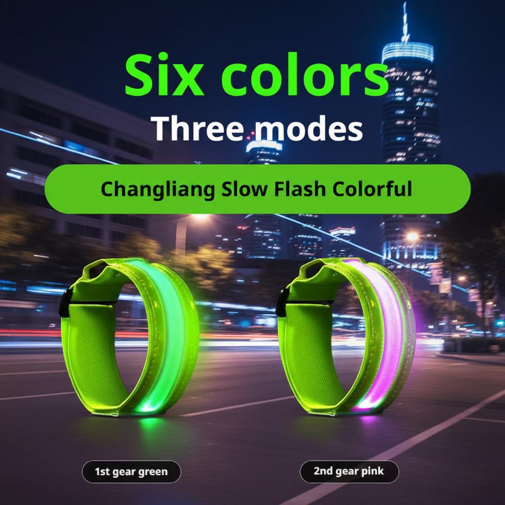 Running Visibility Gear - Tali Pengaman Pita Reflektif LED Visibilitas