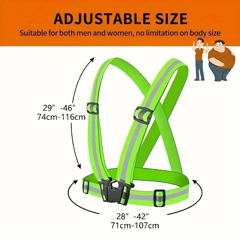 Running Visibility Gear - Rompi Reflektif Perlengkapan Lari, Rompi Keselamatan