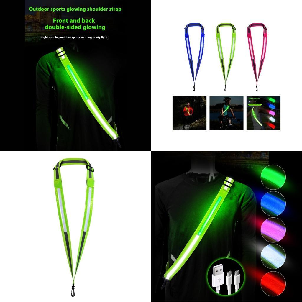 Running Visibility Gear - reflektif bersepeda R6FE 5 warna cahaya