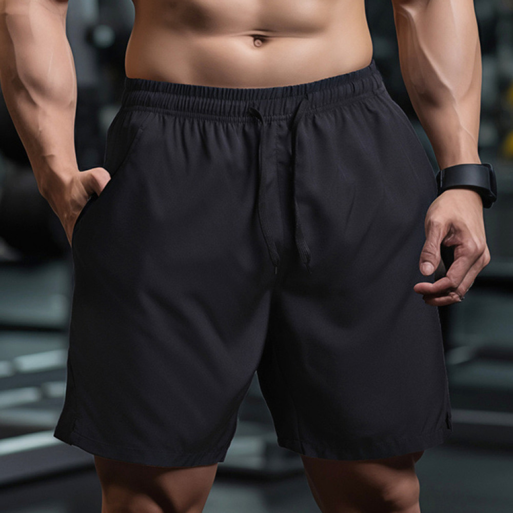 Running Gear Gym - Celana Pendek Pria Bahan Mesh Cepat