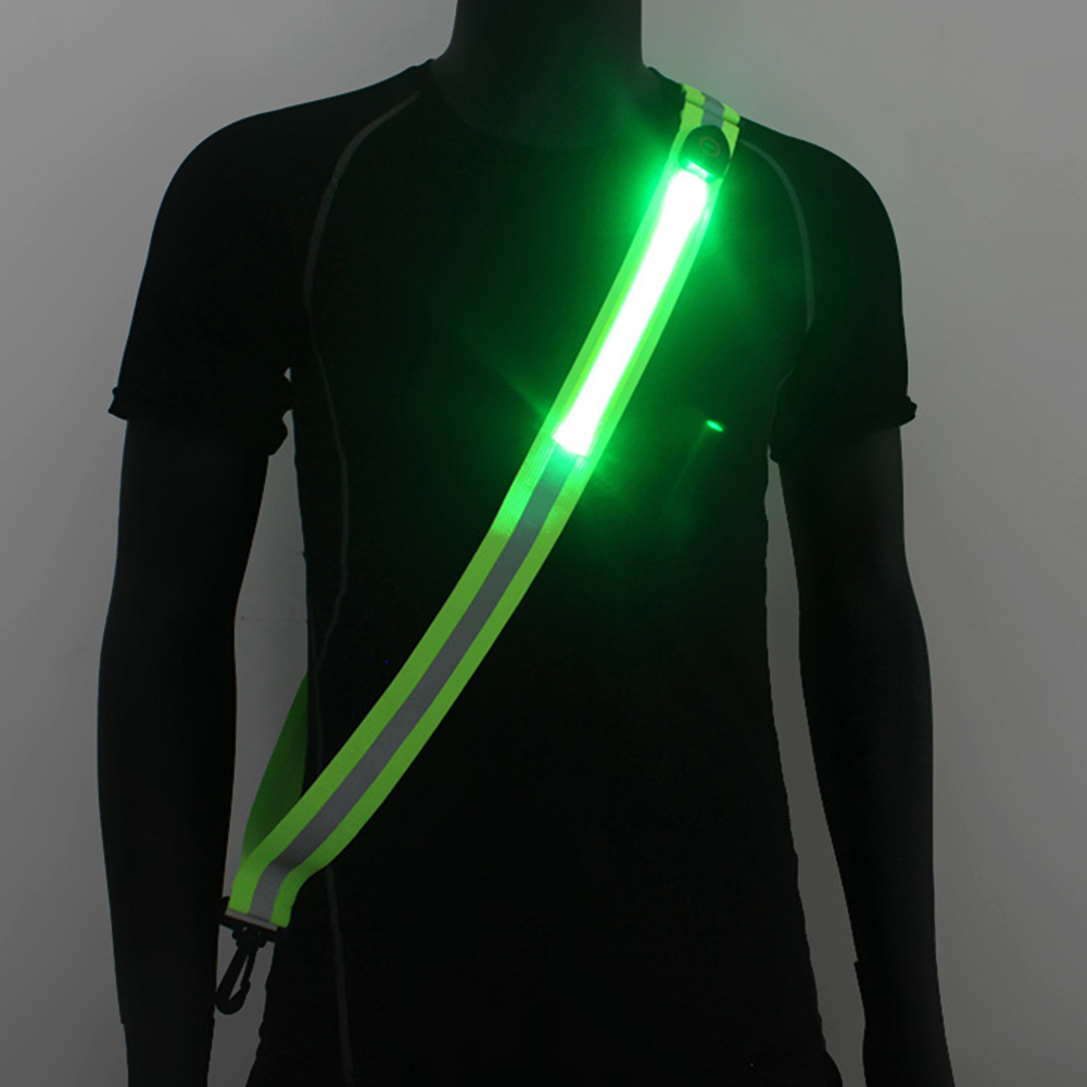 Running Gear Green - Perlengkapan Berjalan Reflektif yang Dapat Diisi