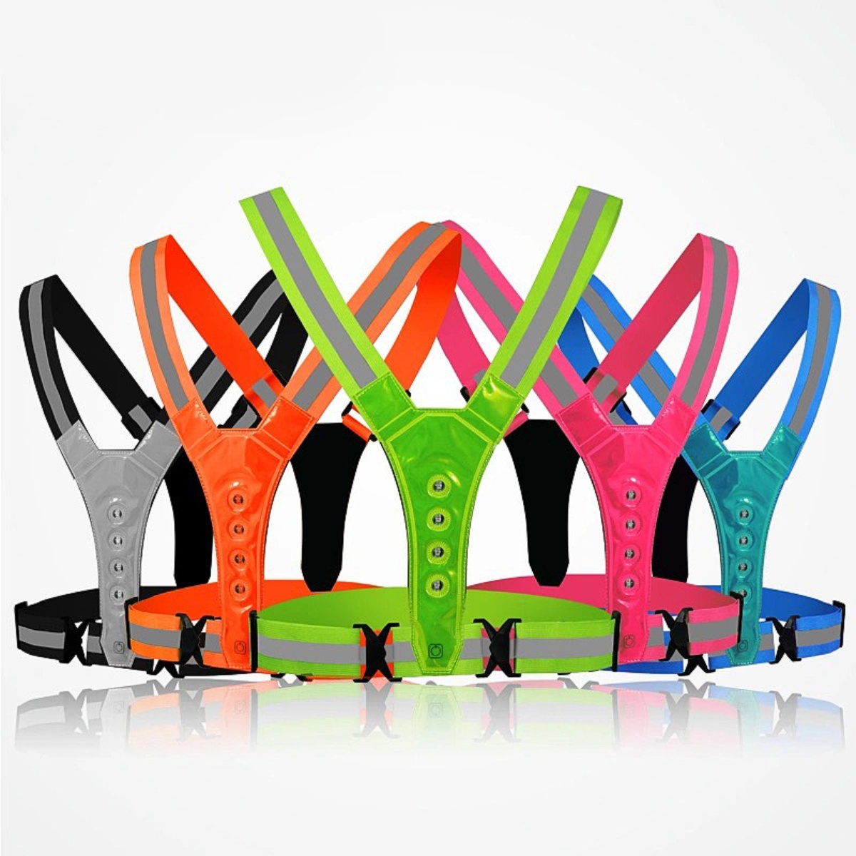 Running Gear Satisfy - Rompi Keselamatan Lari & Bersepeda LED