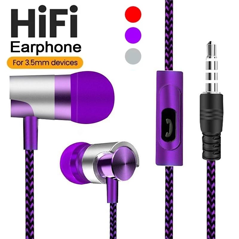 Running Gear Headphones - Earphone Berkabel Headset In-Ear Desain Earbud