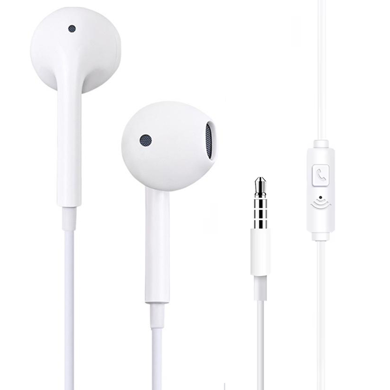 Running Gear Headphones - Headset Berkabel 3.5Mm dengan Mikrofon untuk