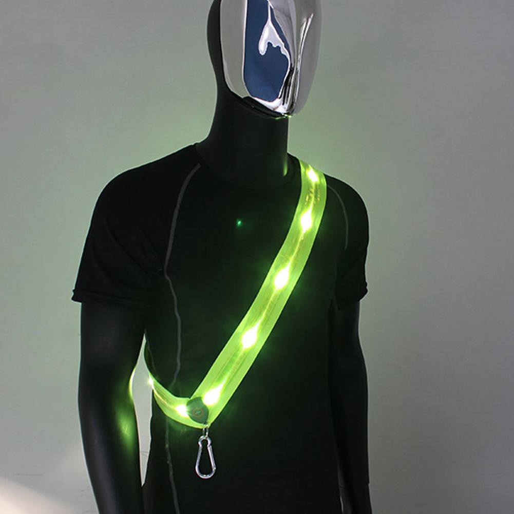 Running Gear Green - Tali Bahu Berlampu LED Isi Ulang,