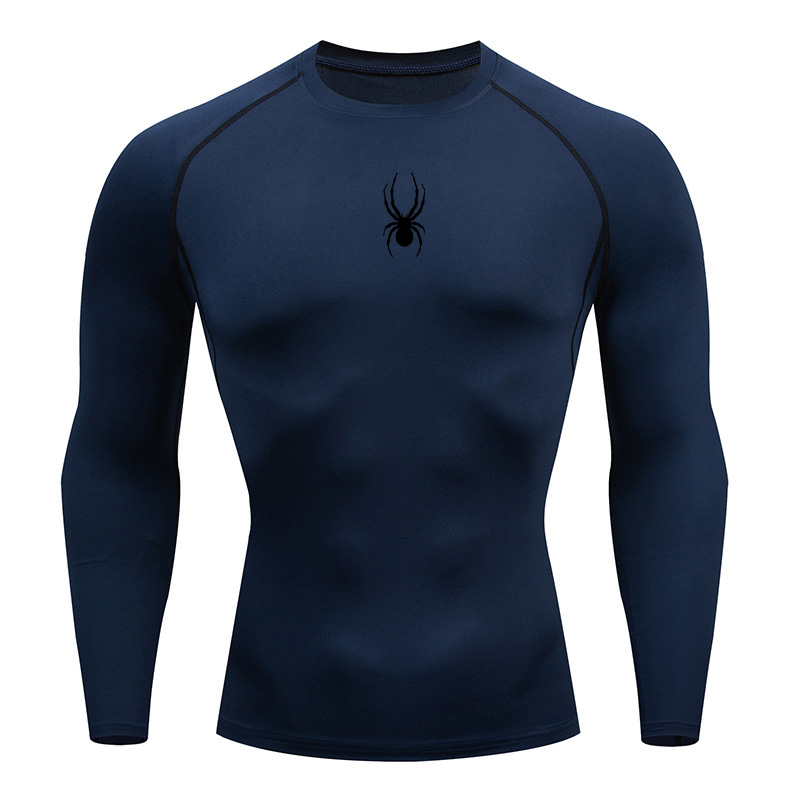 Running Gear Winter - Kaos olahraga lengan panjang pria untuk