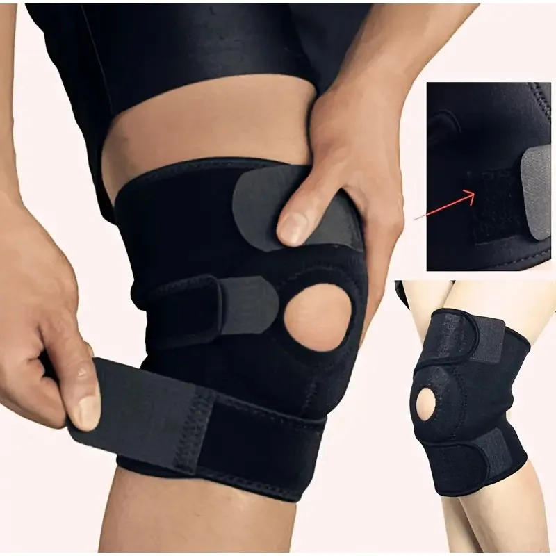 Running Gear Satisfy - Penyangga Lutut Berbantalan Pegas untuk Olahraga