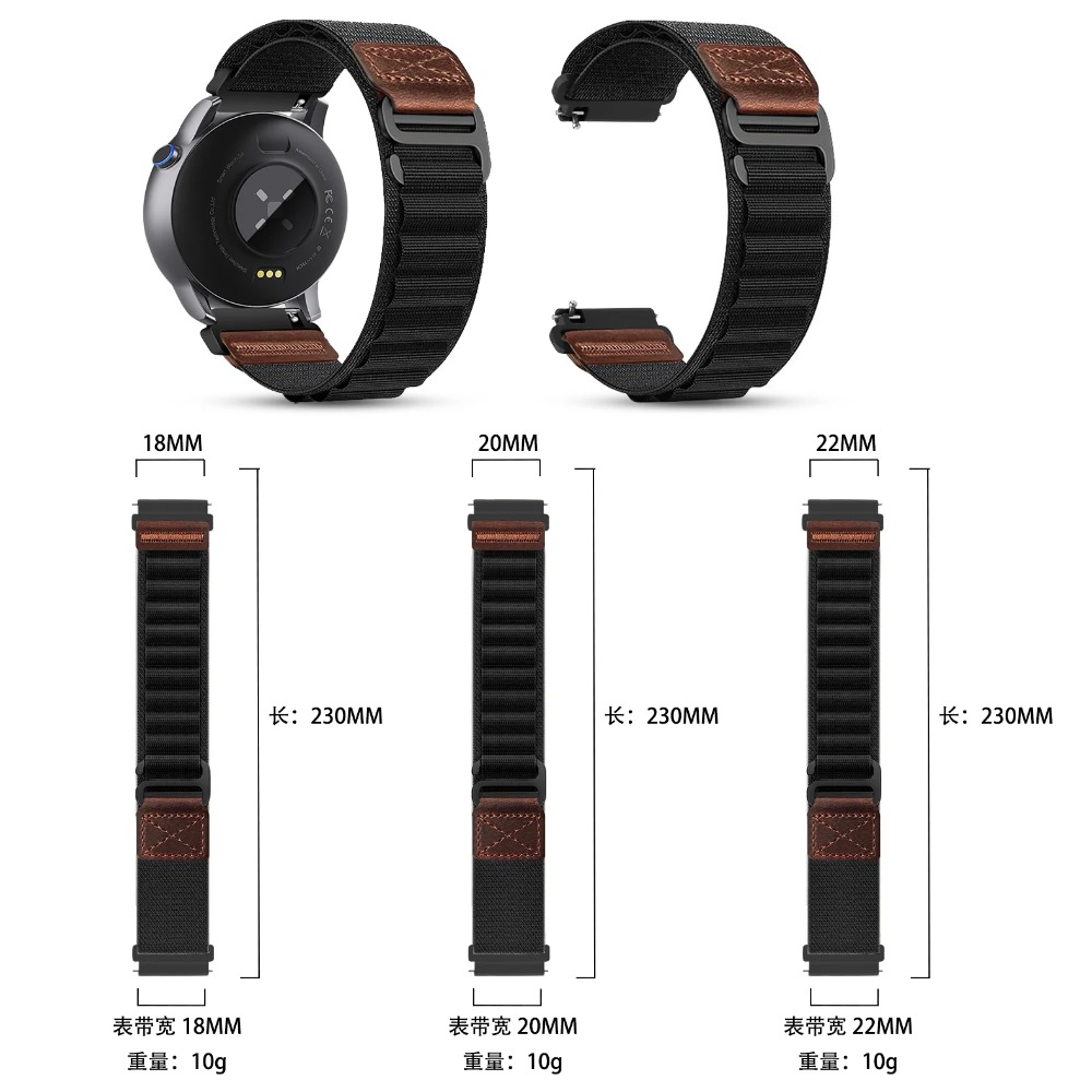 Tali Nilon + Kulit 18/20/22Mm  - Runners Gear ulasan dan harga