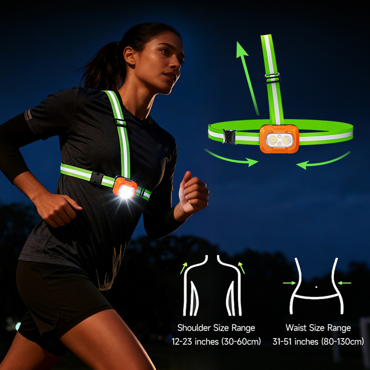 Lampu Lari USB Dapat Diisi Ula - Running Jogging Gear ulasan dan harga