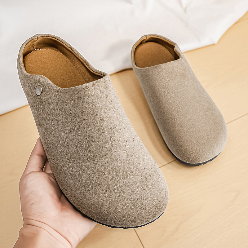 Sepatu Sandal Kulit Suede Pria - Insole Arch Support ulasan dan harga