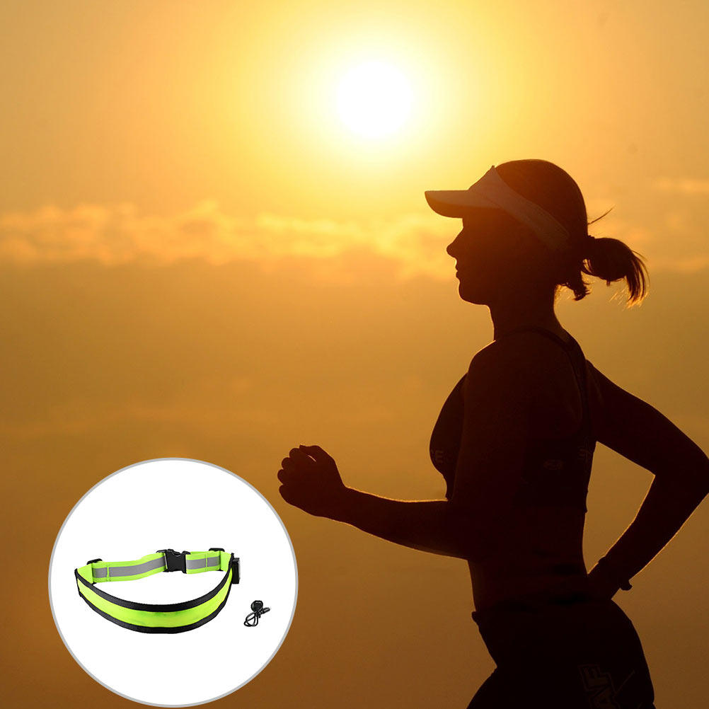 Sabuk Reflektif LED Isi Ulang  - Running Gear Green ulasan dan harga