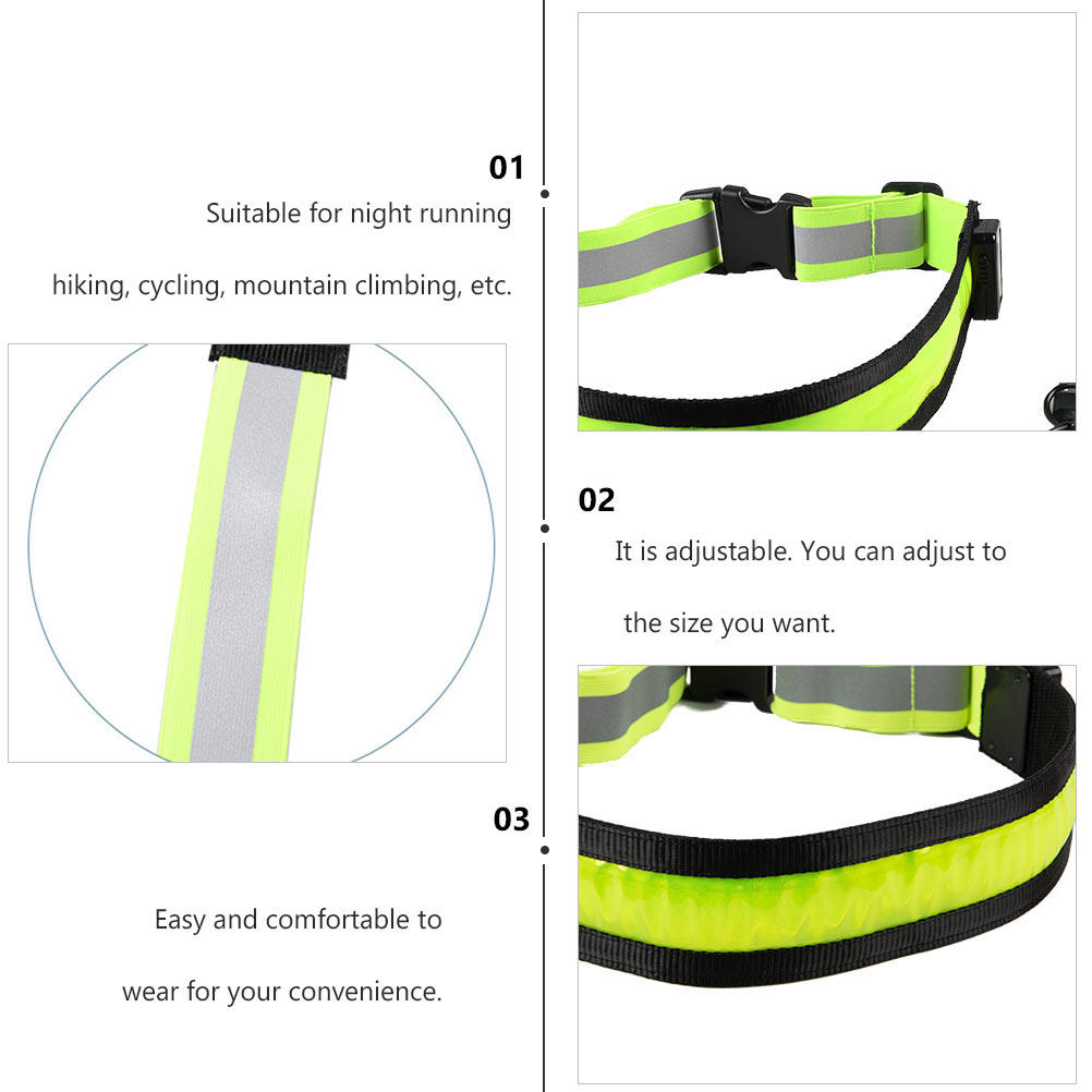 Sabuk Reflektif LED Isi Ulang  - Running Gear Green ulasan dan harga