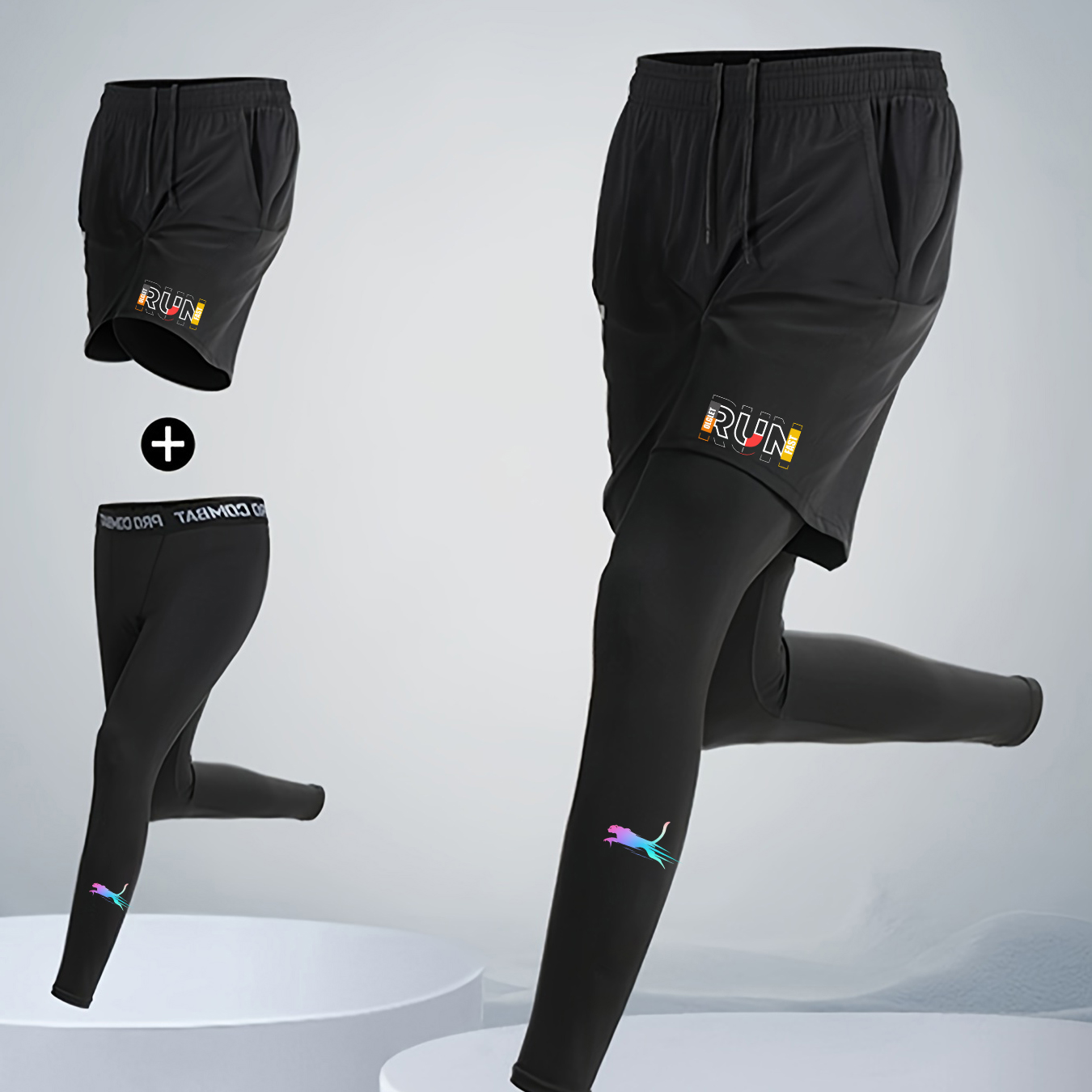 Set Lari Pria 2 Potong, Celana - Running Jogging Gear ulasan dan harga