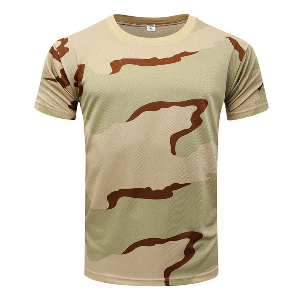 Kaos Kamuflase Lengan Pendek U - Running Gear Gym ulasan dan harga