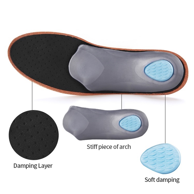 1 pasang sol ortopedi kulit, s - Insole Arch Support ulasan dan harga