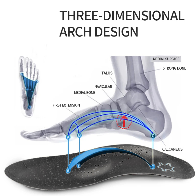 Sol Dalam Ortopedi Kulit Banta - Insole Arch Support ulasan dan harga