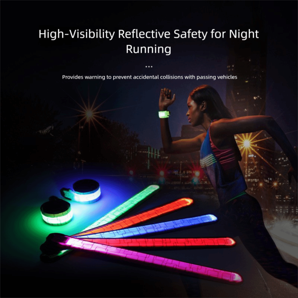 Gelang Lari Malam Gaya Baterai - Running Visibility Gear ulasan dan harga