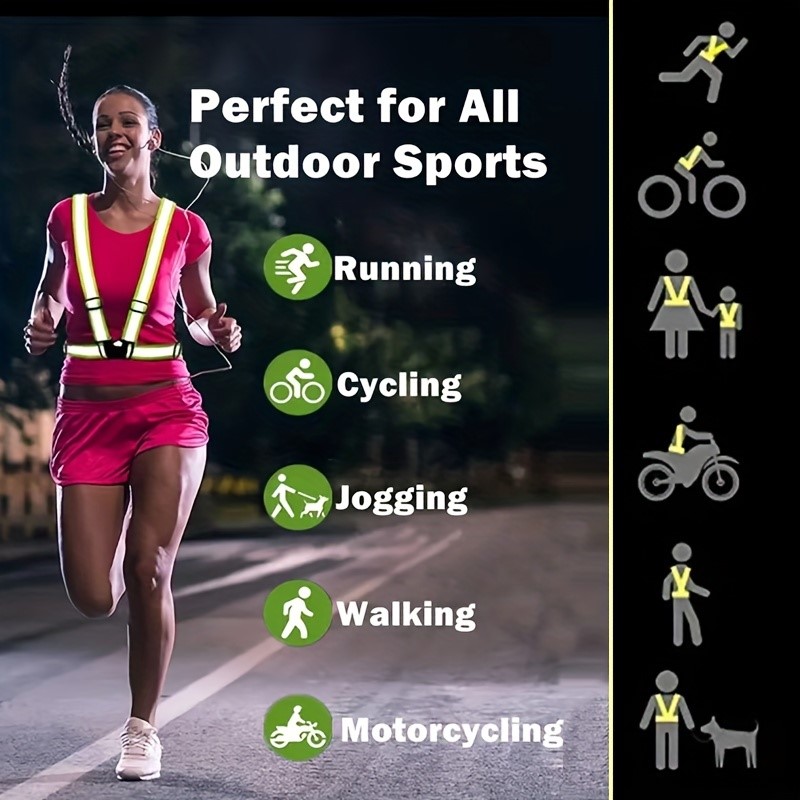 Rompi Keselamatan Reflektif Vi - Running Visibility Gear ulasan dan harga