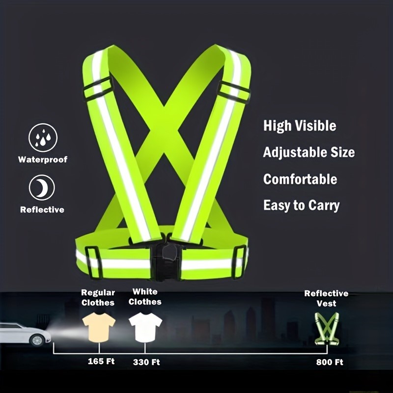 Rompi Keselamatan Reflektif Vi - Running Visibility Gear ulasan dan harga