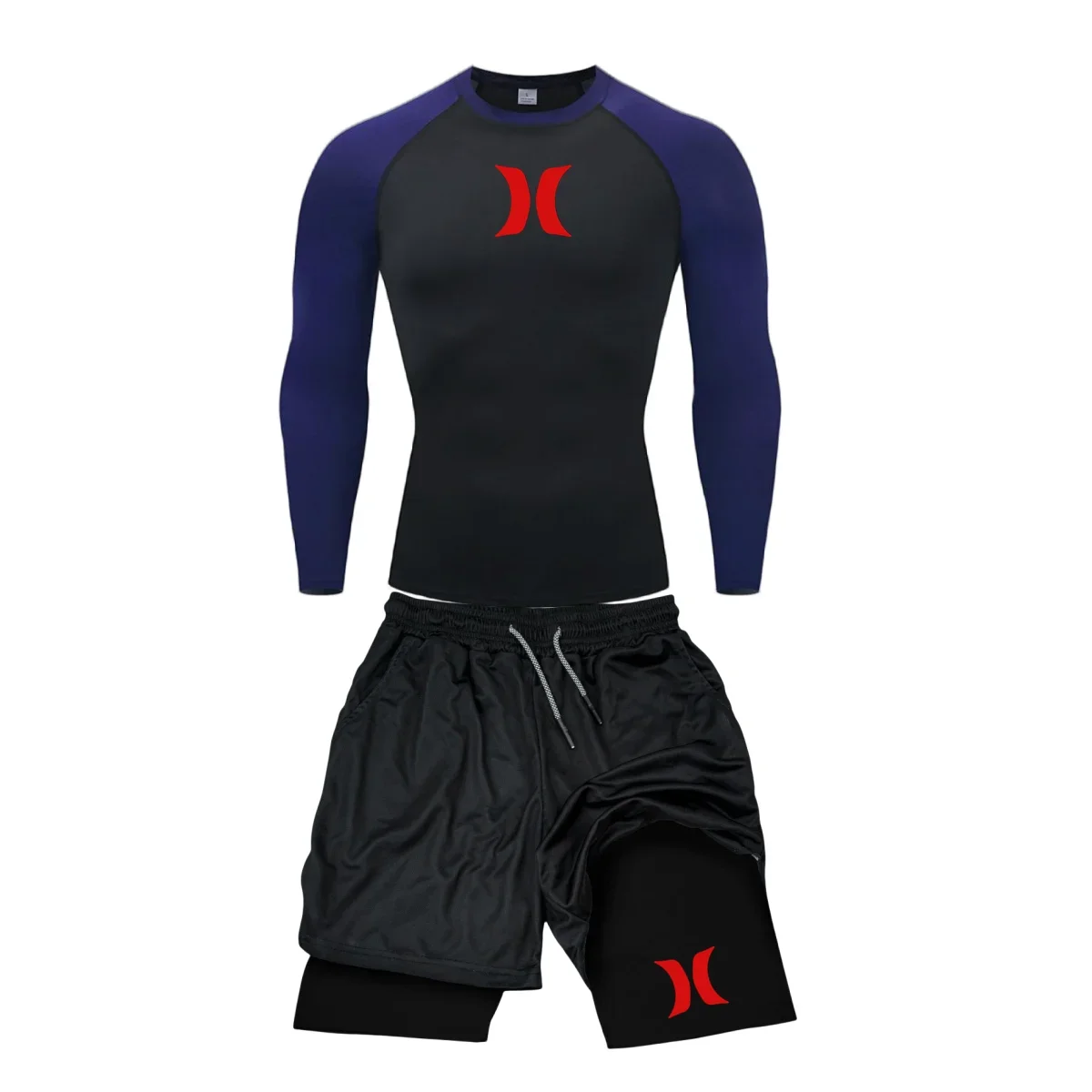 Setelan Lari Kompresi Pria Cel - Running Jogging Gear ulasan dan harga